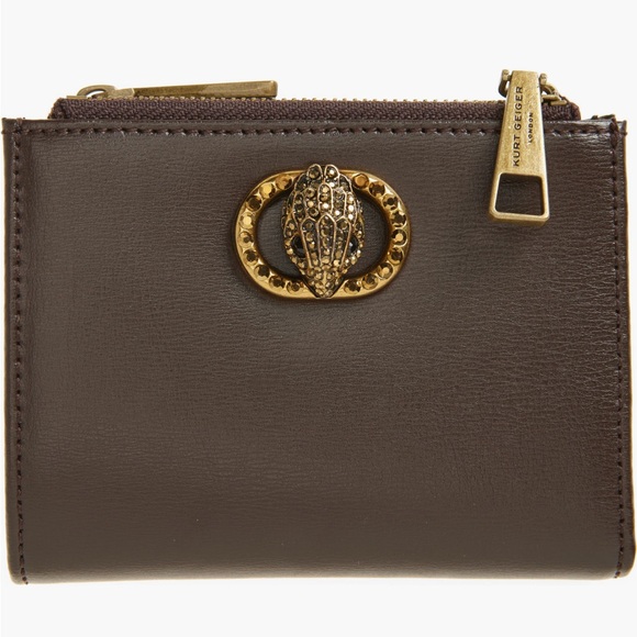 NWT Kurt Geiger London Chelsea Leather
Bifold Wallet Magnetic-snap closure - Picture 1 of 7
